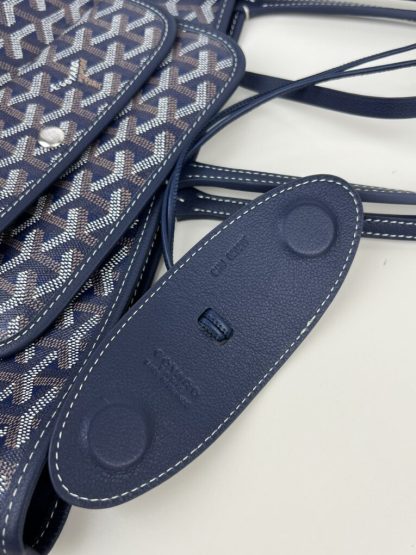  Goyard Anjou GM Bag Navy Blue Tote #3371 - Image 7