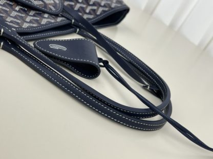  Goyard Anjou GM Bag Navy Blue Tote #3371 - Image 8
