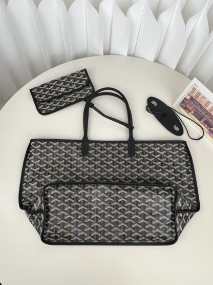  Goyard Anjou GM Bag Black Tote #3367 - Image 13
