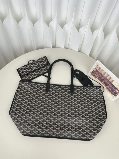  Goyard Anjou GM Bag Black Tote #3367 - Image 17