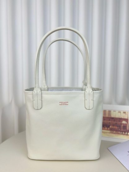  Goyard Anjou Mini Bag white Tote #3381 - Image 12