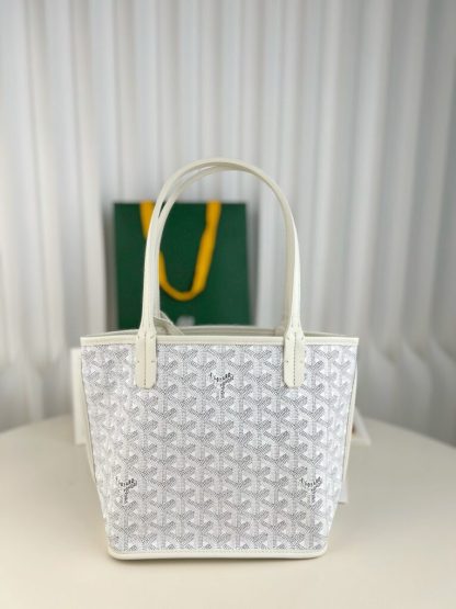  Goyard Anjou Mini Bag white Tote #3381 - Image 13