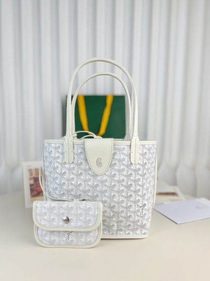  Goyard Anjou Mini Bag white Tote #3381 - Image 15