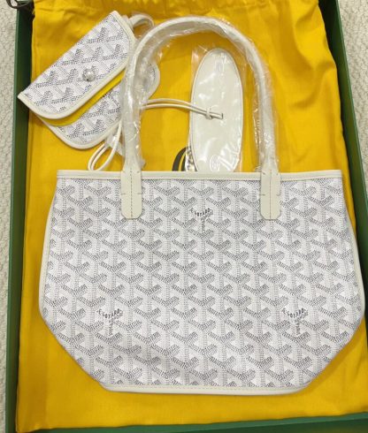  Goyard Anjou Mini Bag white Tote #3381 - Image 17