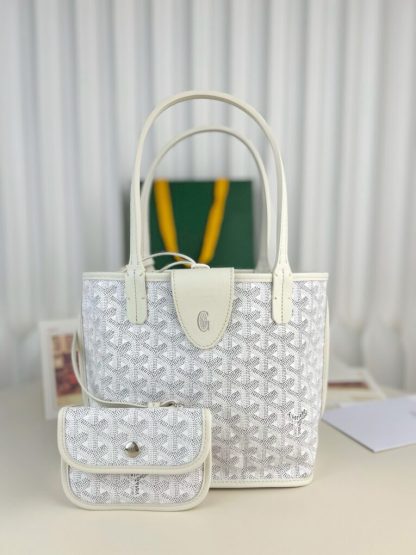  Goyard Anjou Mini Bag white Tote #3381 - Image 10