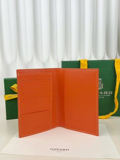 Goyard Grenelle Passport Cover Wallet Orange #3437 - Image 6