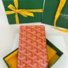  Goyard Grenelle Passport Cover Wallet Orange #3437 - Image 3