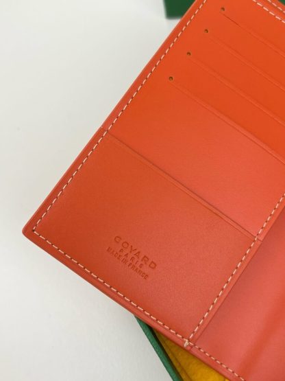  Goyard Grenelle Passport Cover Wallet Orange #3437 - Image 9