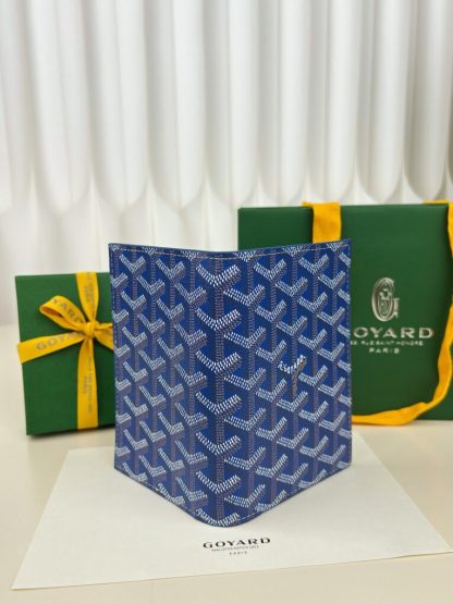  Goyard Grenelle Passport Cover Wallet Blue #3441 - Image 3