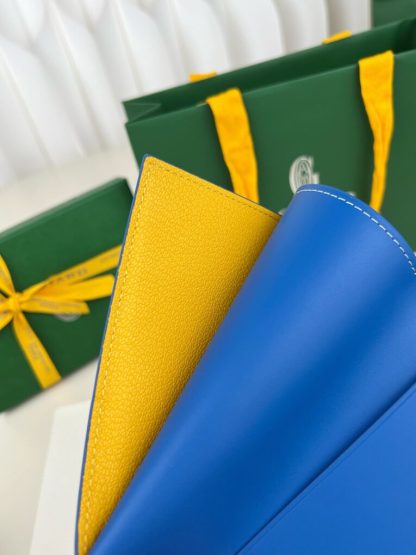  Goyard Grenelle Passport Cover Wallet Blue #3441 - Image 7