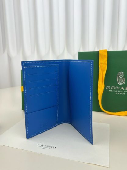  Goyard Grenelle Passport Cover Wallet Blue #3441 - Image 6