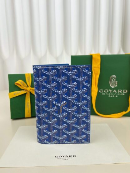  Goyard Grenelle Passport Cover Wallet Blue #3441 - Image 2