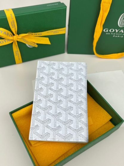  Goyard Grenelle Passport Cover Wallet White #3443 - Image 3
