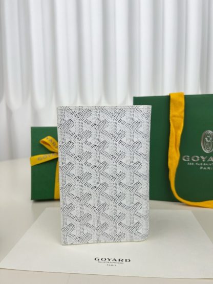  Goyard Grenelle Passport Cover Wallet White #3443 - Image 4