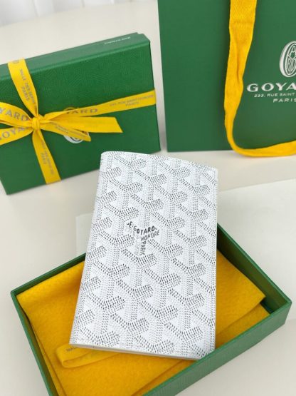  Goyard Grenelle Passport Cover Wallet White #3443 - Image 2