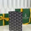 Replica Goyard Grenelle Passport Cover Wallet Navy Blue #3439