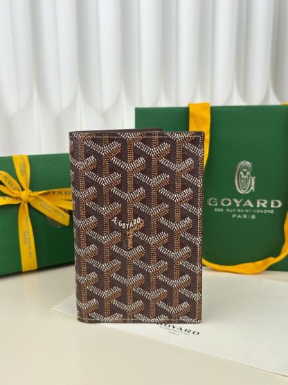 Replica Goyard Grenelle Passport Cover Wallet Burgundy #3440