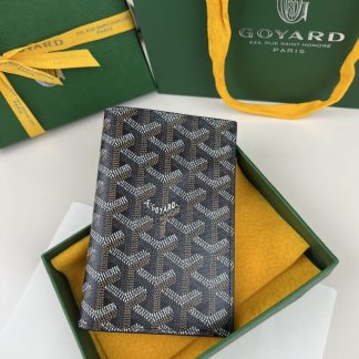 Replica Goyard Grenelle Passport Cover Wallet Black #3438