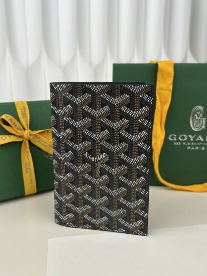  Goyard Grenelle Passport Cover Wallet Black #3438 - Image 8