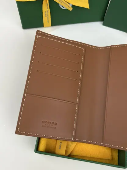  Goyard Grenelle Passport Cover Wallet Black & Tan #3442 - Image 9