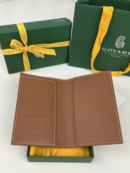  Goyard Grenelle Passport Cover Wallet Black & Tan #3442 - Image 7