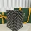  Goyard Grenelle Passport Cover Wallet Black & Tan #3442 - Image 5