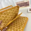  Goyard Plumet Pocket Wallet Strap Bag Yellow #3409 - Image 13