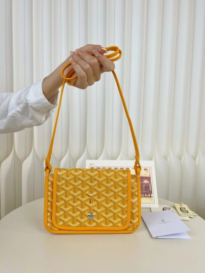  Goyard Plumet Pocket Wallet Strap Bag Yellow #3409 - Image 15