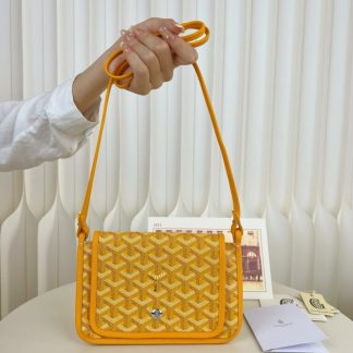Replica Goyard Plumet Pocket Wallet Strap Bags Yellow #3390