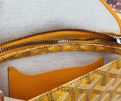  Goyard Plumet Pocket Wallet Strap Bag Yellow #3409 - Image 5