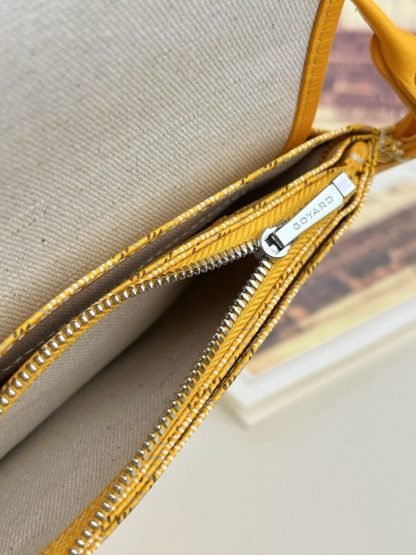  Goyard Plumet Pocket Wallet Strap Bags Yellow #3390 - Image 7