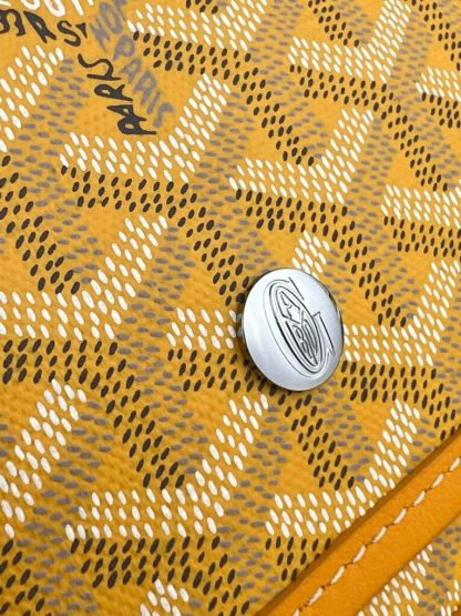 Goyard Plumet Pocket Wallet Strap Bag Yellow #3409 - Image 7