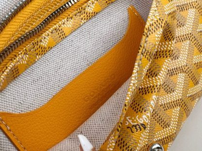  Goyard Plumet Pocket Wallet Strap Bag Yellow #3409 - Image 8