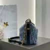  Dior Diorstar Hobo Bag with Chain Blue Denim Pouch #3485 - Image 17