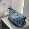  Dior Diorstar Hobo Bag with Chain Blue Denim Pouch #3485 - Image 16