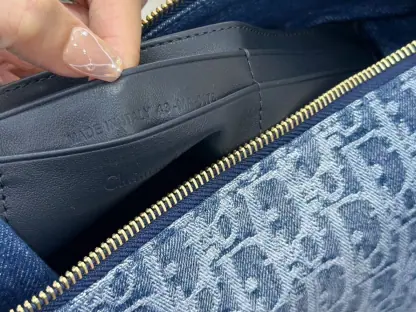  Dior Diorstar Hobo Bag with Chain Blue Denim Pouch #3485 - Image 5