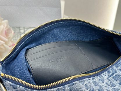  Dior Diorstar Hobo Bag with Chain Blue Denim Pouch #3485 - Image 6
