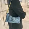  Dior Diorstar Hobo Bag with Chain Blue Denim Pouch #3485 - Image 11