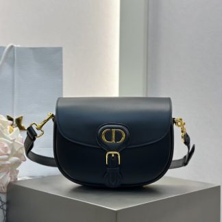 Replica Dior Medium Dior Bobby Bag Black Box Calfskin #3487