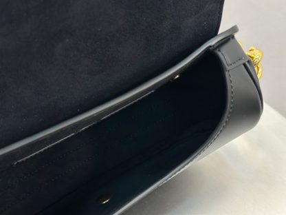  Dior Medium Dior Bobby Bag Black Box Calfskin #3487 - Image 9