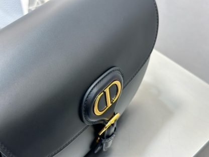  Dior Medium Dior Bobby Bag Black Box Calfskin #3487 - Image 2