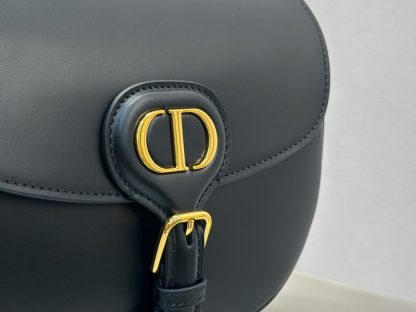  Dior Medium Dior Bobby Bag Black Box Calfskin #3487 - Image 5