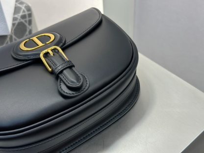  Dior Medium Dior Bobby Bag Black Box Calfskin #3487 - Image 6