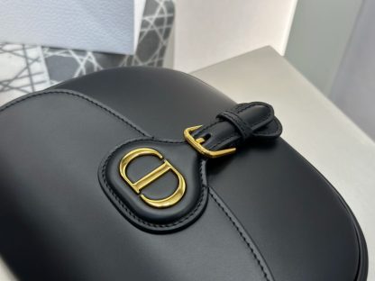  Dior Medium Dior Bobby Bag Black Box Calfskin #3487 - Image 7
