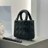  Mini Lady Dior Bag Black Ultramatte Cannage Calfskin #3479 - Image 11