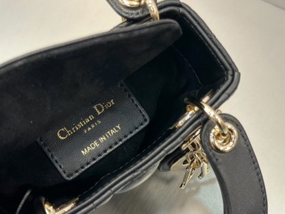  Dior Lady Dior Micro Bag Powder Pink Cannage Lambskin #3490 - Image 3