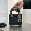 Replica Dior Lady Dior Micro Bag Powder Pink Cannage Lambskin #3490