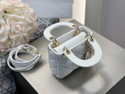  Dior Lady Dior Micro Bag Latte Cannage Lambskin #3489 - Image 9