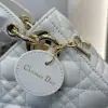  Dior Lady Dior Micro Bag Latte Cannage Lambskin #3489 - Image 6