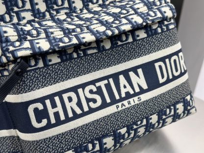  Dior DiorTravel Backpack Blue Dior Oblique Jacquard #3491 - Image 5